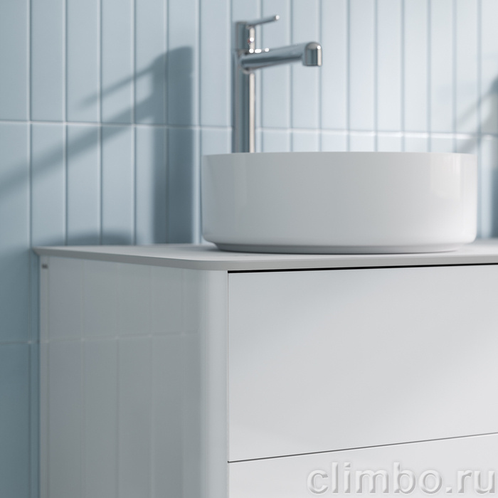 Столешница, керамогранит, 120 см, белый мрамор, Оптима Хоум (Optima Home), IDDIS, OPH12M0i89 — фото, детали конструкции