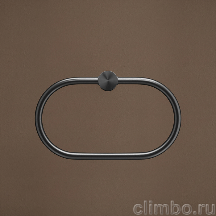 Полотенцедержатель-кольцо, нержавеющая сталь, Дюна (Duna), графит матовый, IDDIS, DUNGMO0i51 — фото, детали конструкции