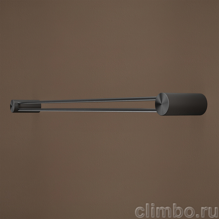 Полотенцедержатель одинарный, нержавеющая сталь, Дюна (Duna), графит матовый, IDDIS, DUNGM10i49 — фото, детали конструкции