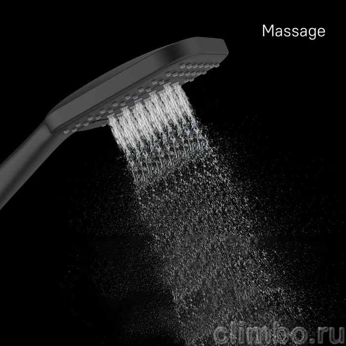 Лейка для душа, черная матовая, 3F, Ideal Spa, Milardo — фото товара