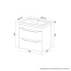 Тумба подвесная, 60 см, белый, Рэй (Ray), IDDIS, RAY60W0i95 подходит умыв. 4076000i28 — фото, детали конструкции