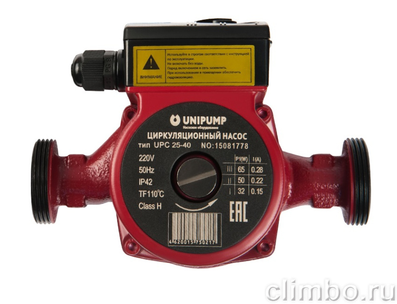 Циркуляционный насос для отопления UNIPUMP  UPС 25-40 180 — фото товара