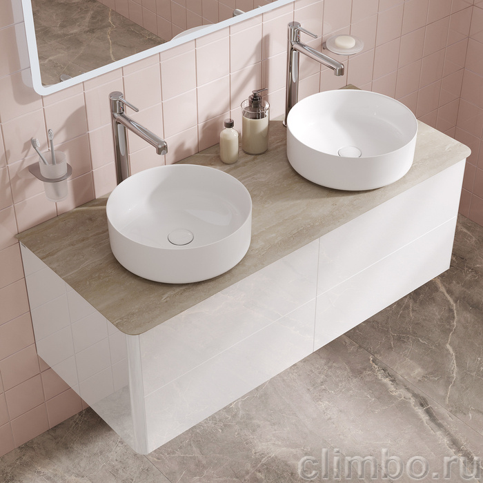 Столешница, керамогранит, 120 см, бежевый, Оптима Хоум (Optima Home), IDDIS, OPH12B0i89 — фото, детали конструкции