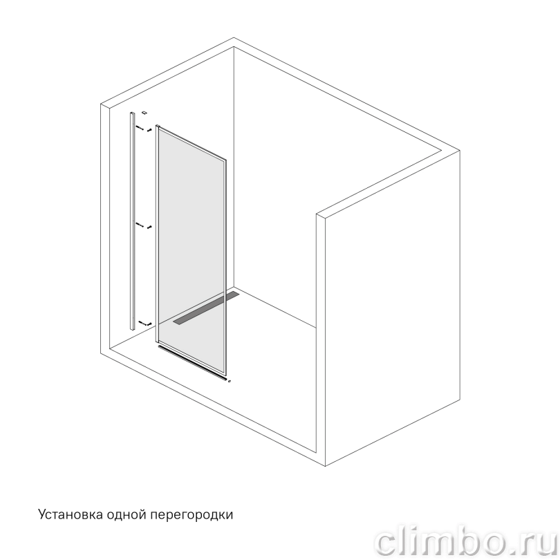 Душевая перегородка Walk In, матовый белый, 120x195, Slide, IDDIS — фото товара