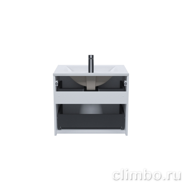 Тумба с умывальником, подвесная, 60 см, белый, Билд (Bild), IDDIS, BIL60W0i95K подходит умыв. 0136000i28 — фото, детали конструкции
