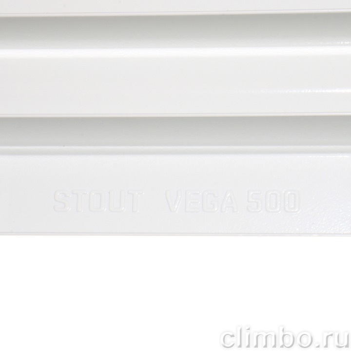 STOUT VEGA 500 14 секций радиатор алюминиевый боковое подключение — фото товара