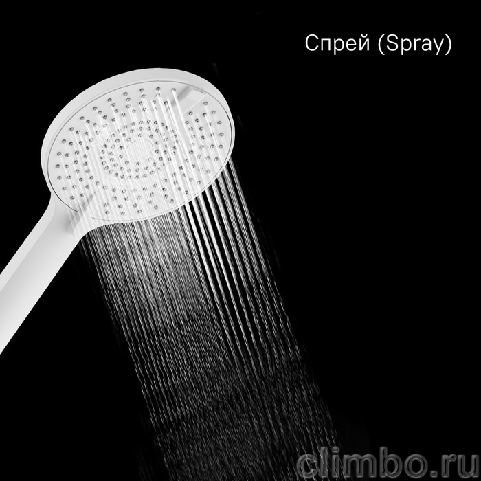 Лейка для душа, 4F, белая матовая, Рора (Rora), Milardo, ROR4FWRM18 — фото, детали конструкции