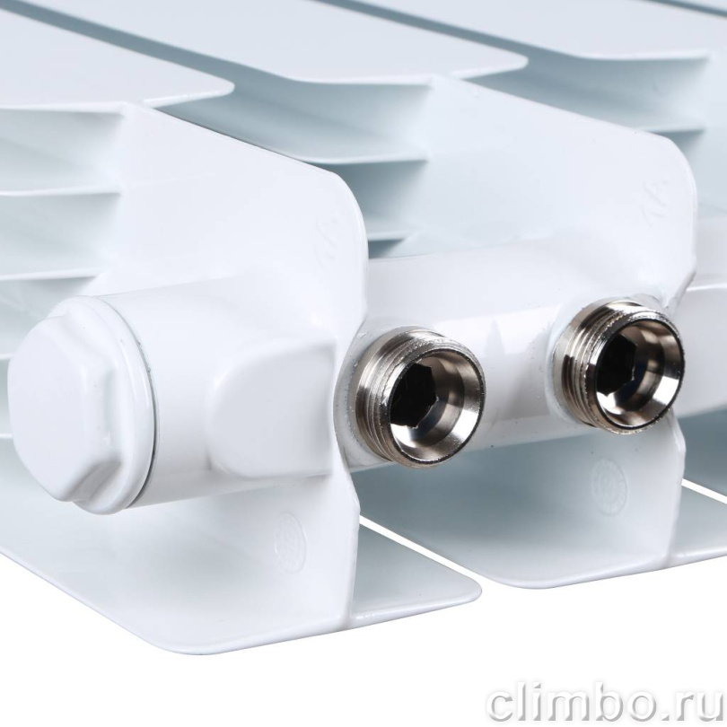 STOUT Space 500 8 секций радиатор биметаллический нижнее правое подключение — фото товара