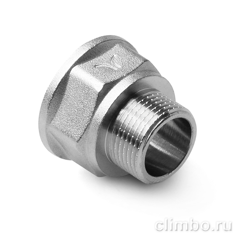 PA Переход латунный НВ резьбовой, 1 1/4x1 1/2 — фото товара